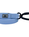 SwaggerPaws waterproof dog lead with auto-lock carabiner, sky blue