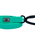 SwaggerPaws waterproof dog lead with auto-lock carabiner, spearmint green