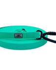 SwaggerPaws waterproof long line dog lead with auto-lock carabiner, spearmint green.