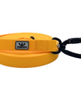 SwaggerPaws waterproof long line dog lead with auto-lock carabiner, mango orange