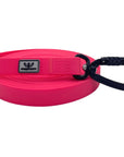 SwaggerPaws waterproof long line dog lead with auto-lock carabiner, raspberry red